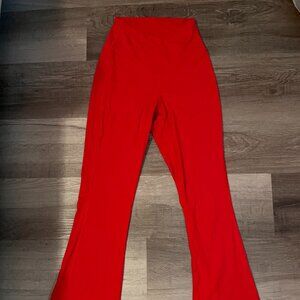 Red Cross Flare Pants